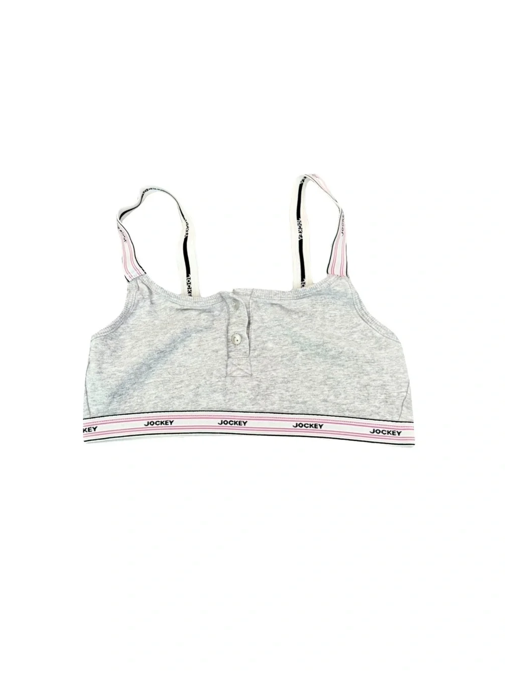VTG JOCKEY GREY LOGO SPORTS BRA // SIZE SMALL🩶